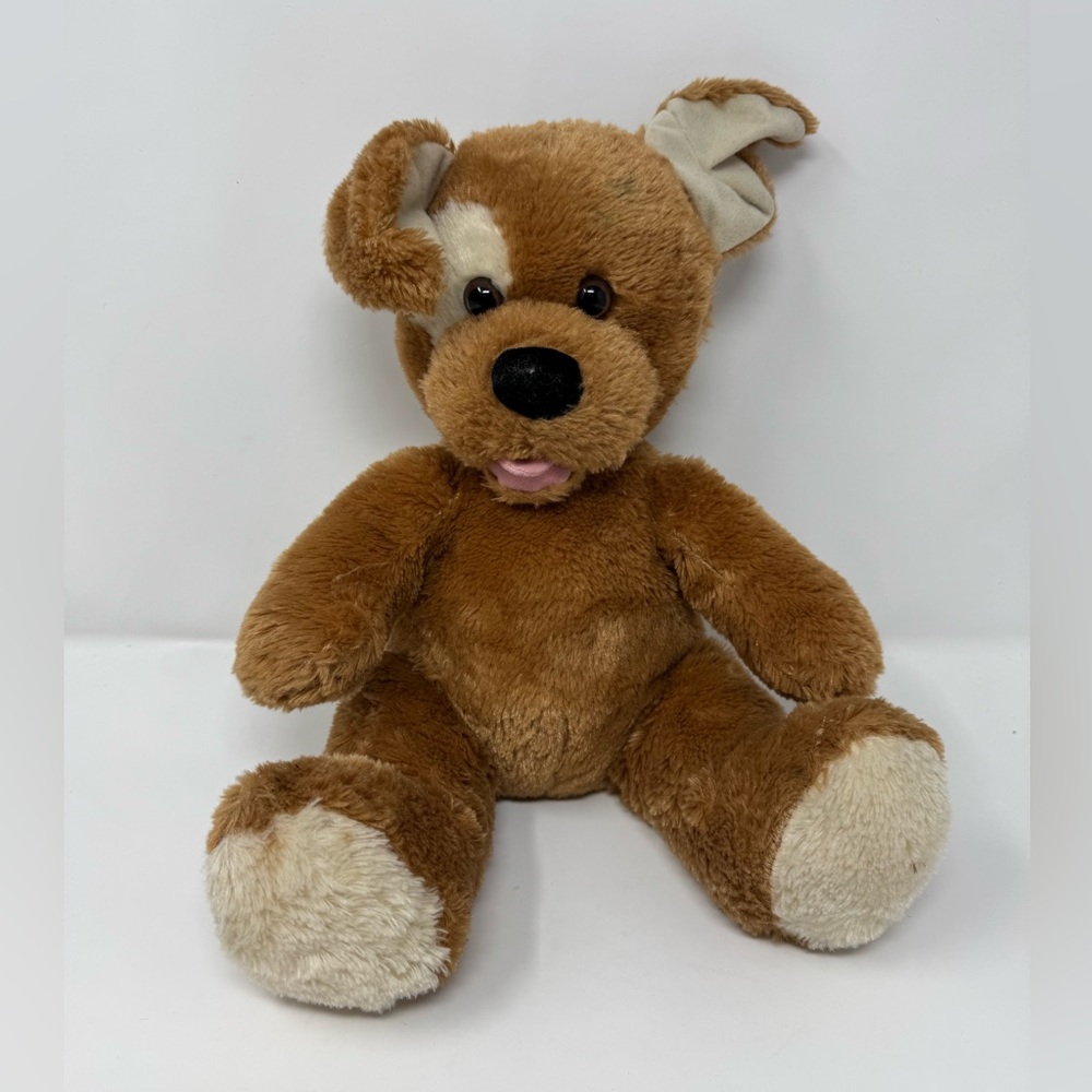 Build a Bear‎ Brown Sugar Puppy Dog Plush, stuffed animal, retired, white eye